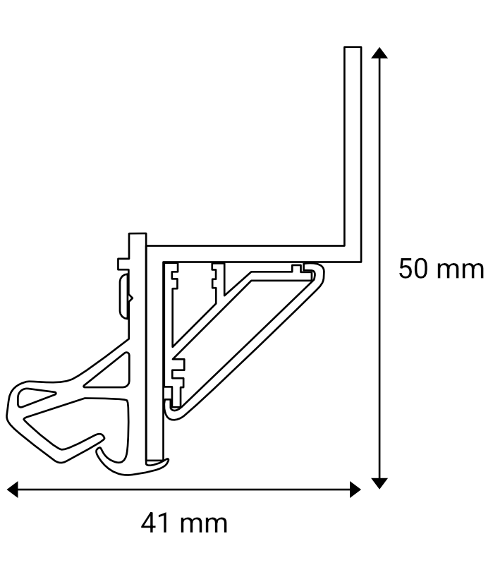 Technische Zeichnung Kombiprofil
